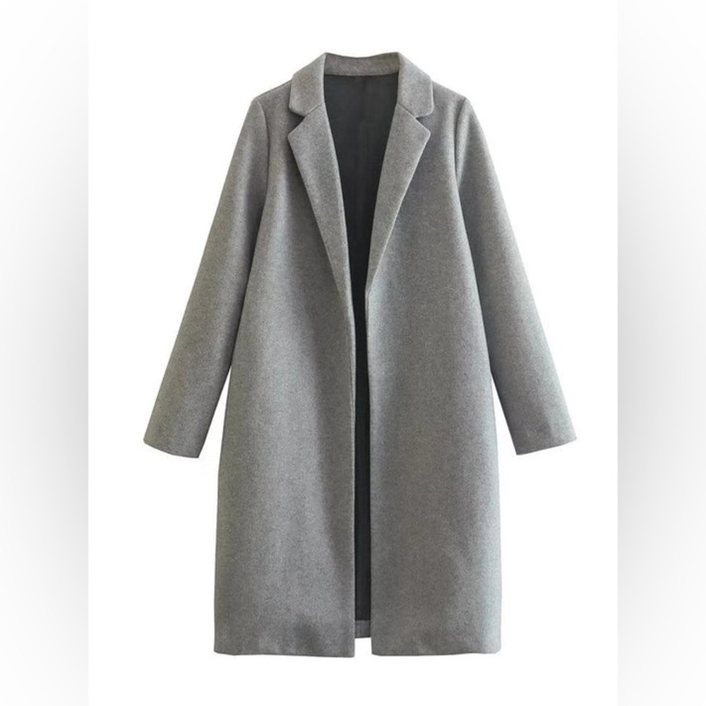 Zara Solid Woolen Coat